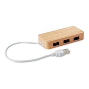 Hub USB | Bambú - Powerbank