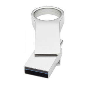 Flash | USB 3.0 tipo C | Plata - USB Stick