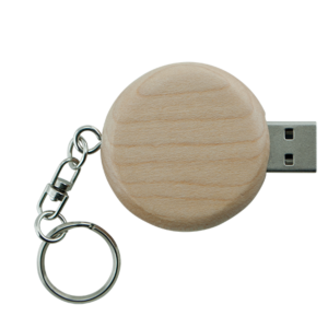 Mini redonda de madera - USB Stick